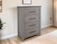 International Furniture Direct Ridge Light Gray Chest-1