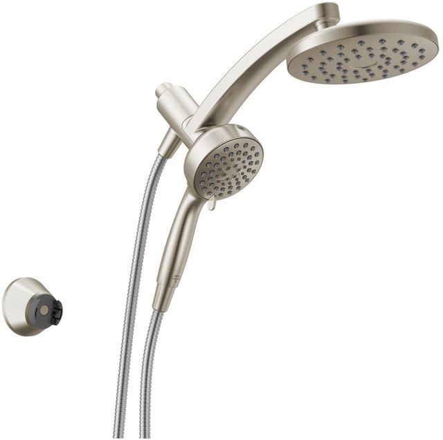 Delta Universal Showering PivotPro™ Spotshield Brushed Nickel 3-in-1 Combination Shower with Docking Mount for Hand Shower-0