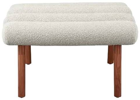 Moe's Home Collection Arlo Off White Accent Stool-1
