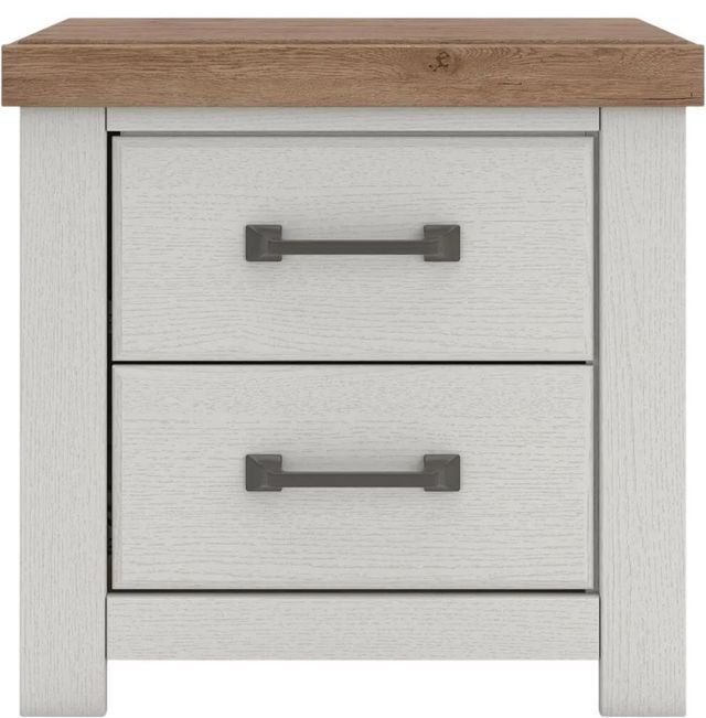 Benchcraft® Savonport Brown/White Nightstand-2