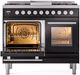 Ilve® Professional Plus II 40" Glossy Black Pro Style Dual Fuel Range-2