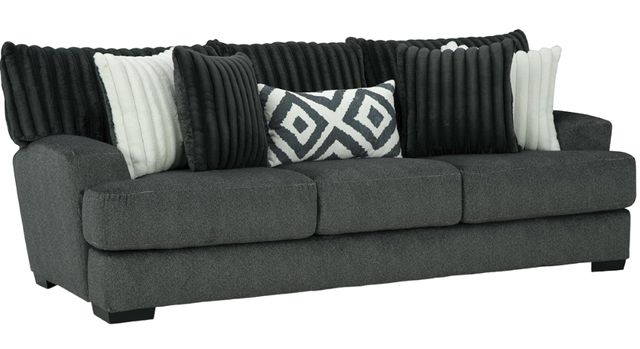 Inspired Home 938 Tweed Gunmetal Sofa-0