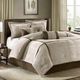 Olliix by Madison Park 7 Piece Taupe California King Dallas Comforter Set-0