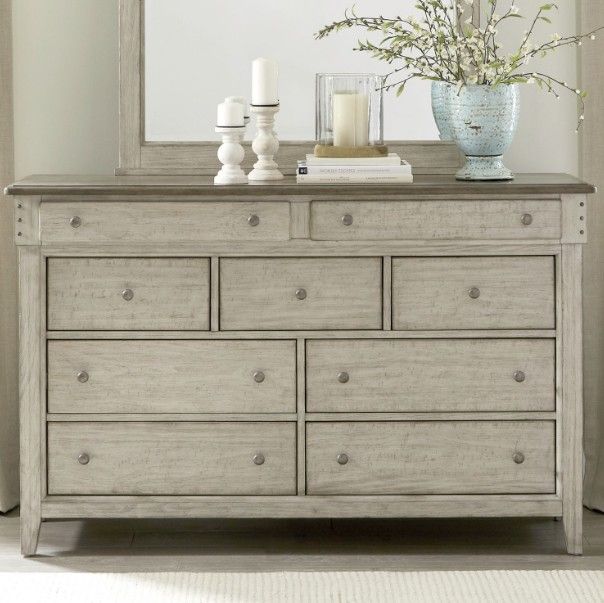 linen dresser Stunning painted faux linen finish dresser 54"