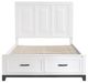 Homelegance® Garretson 3-Piece White Queen Platform Storage Bedroom Set-3