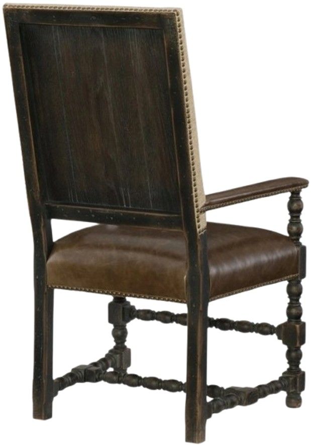 Hooker® Furniture Hill Country Black/Huntington Collis Dining Arm Chair-2