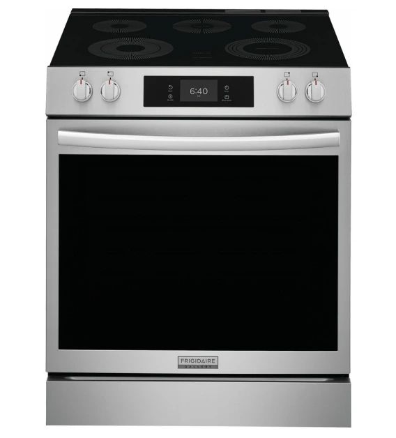 Frigidaire Gallery® 30'' Smudge-Proof® Stainless Steel Freestanding Electric Range with Stone-Baked Pizza-0