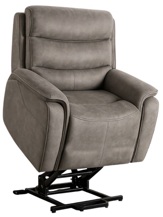 New Classic® Home Furnishings Kamari Gray Power Lift Recliner-0