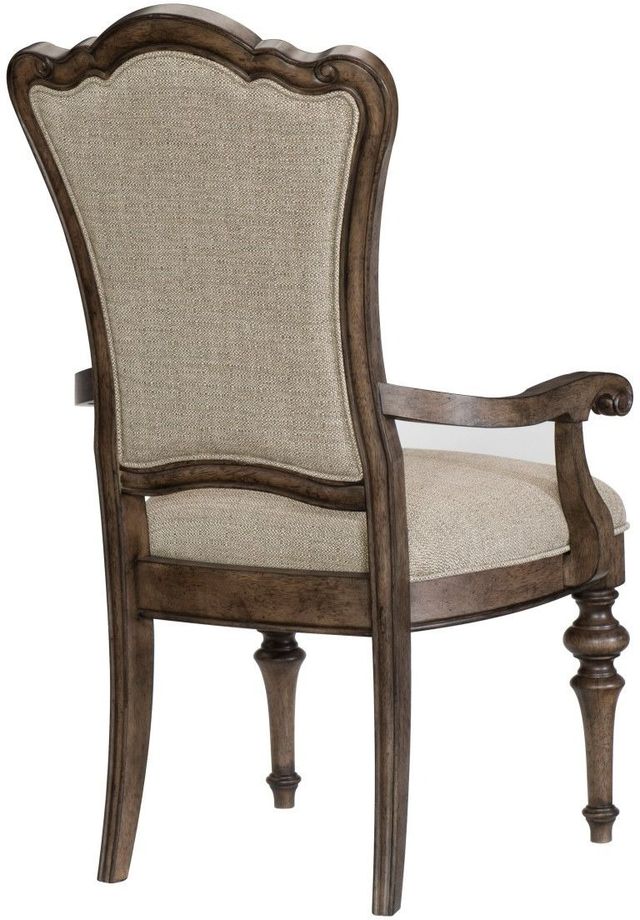 Mazin Furniture Heath Court Brown Arm Dining Chair-2