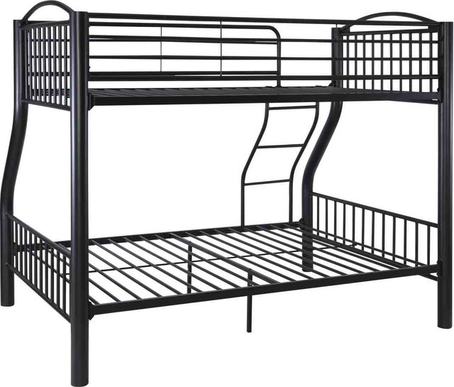 Powell® Heavy Black Twin/Full Metal Bunk Bed-3