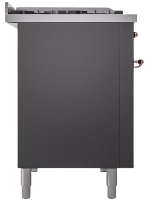 Ilve® Nostalgie II Series 48" Graphite Matte Pro Style Dual Fuel Range-2