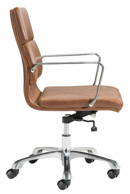 Zuo® Modern Ithaca Vintage Brown Office Chair-1