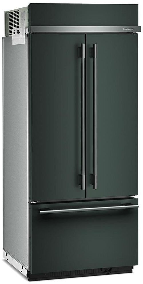 KitchenAid® 36" 20.8 Cu. Ft. Juniper Built In French Door Refrigerator with Platinum Interior-1