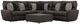 Catnapper® Royster 4-Piece Sable Curved Power Reclining Sectional-0