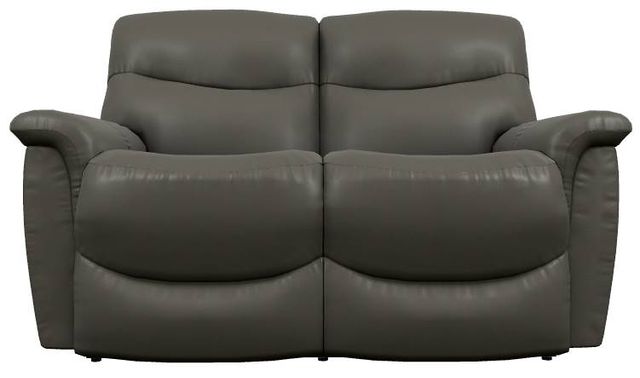 La-Z-Boy® James Charcoal Leather Power Reclining Loveseat with Headrest and Lumbar-1