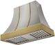 AGA Cascade 36" Stainless Steel Wall Mounted Range Hood  with Antique Brass Trim-0