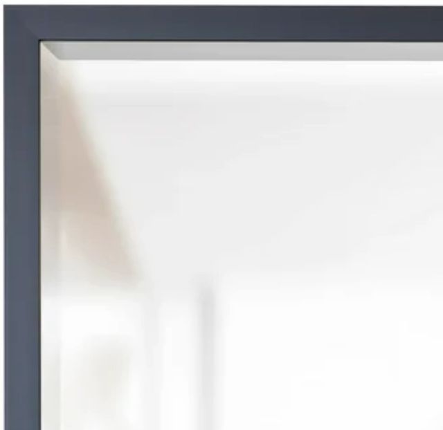 Stylecraft Black Beveled Framed Wall Mirror-1