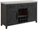 Elements International Axel Espresso/Light Gray Server-0