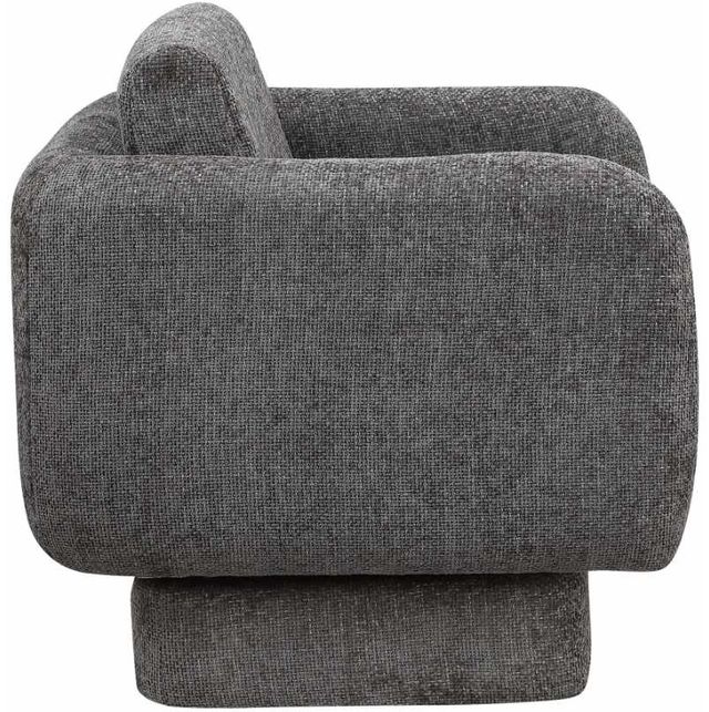 Meridian Furniture Alessandra Grey Chenille Swivel Accent Chair-2