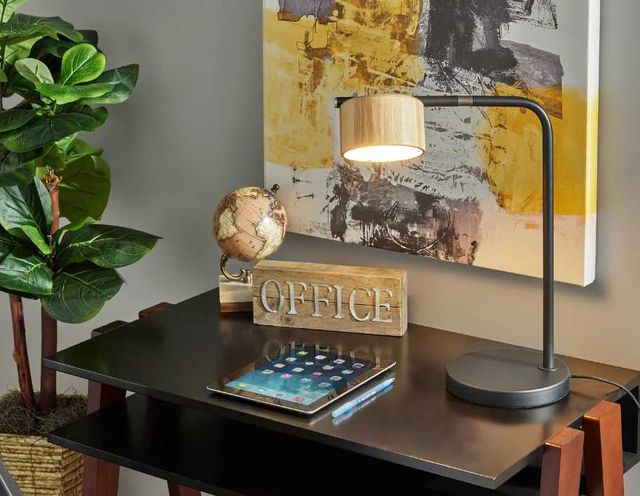 Adesso® Roman Black LED Desk Lamp-4