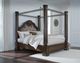 Signature Design by Ashley® Maylee Dark Brown King Canopy Bed-3
