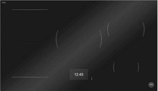 Bertazzoni Professional Series 36" Black Glass Induction Cooktop with TFT Display Interface-0