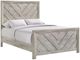Elements International Ellen Ash White Full Panel Bed-0