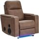 Signature Design by Ashley® Flinlock Caramel Power Glider Recliner with Audio System-0