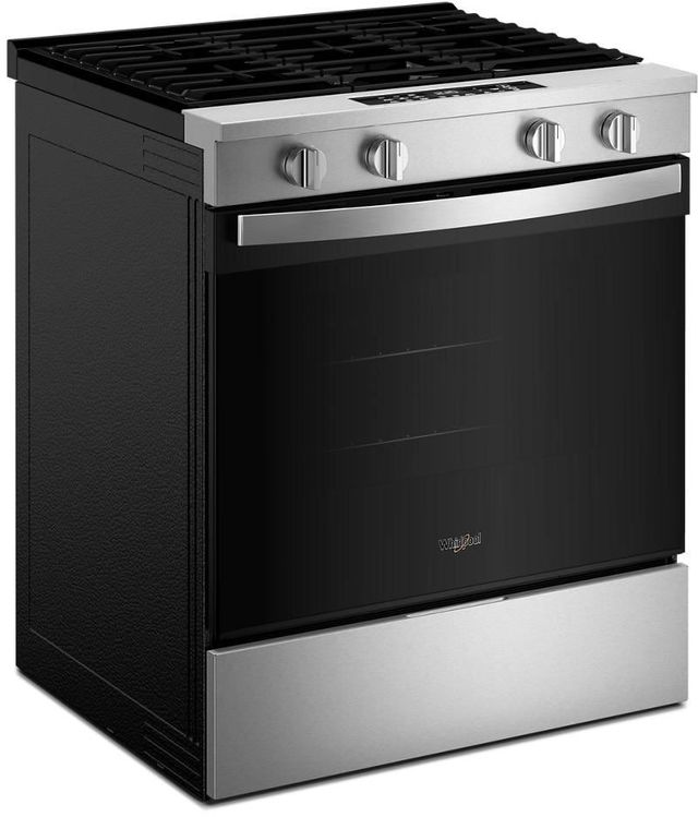 Whirlpool® 30'' Fingerprint Resistant Stainless Steel Smart Slide-In Gas Range -2