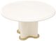 Michael Amini® La Terrazza Creamy Pearl Round Dining Table-1