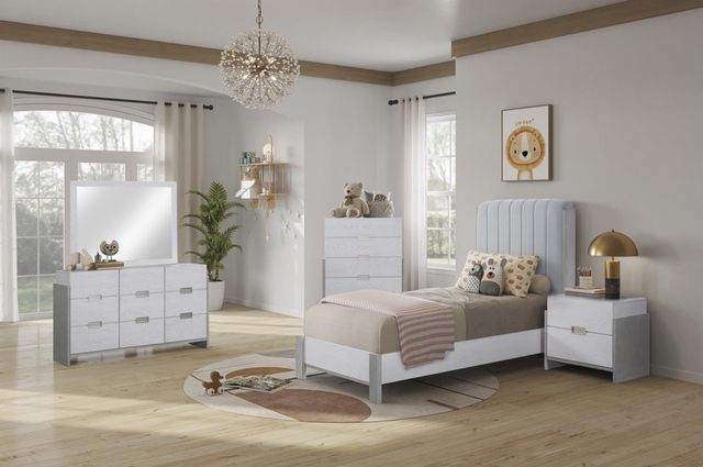 Bernards Celestial White Youth Nightstand-1