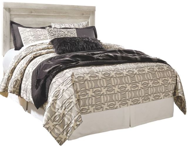 Signature Design by Ashley® Bellaby 4-Piece Whitewash Queen Panel Headboard Bed Set-1