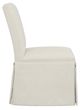 Fairfield® Customizable Entree Dining Straight Short Back Skirted Dining Side Chair with Tobacco Legs-2