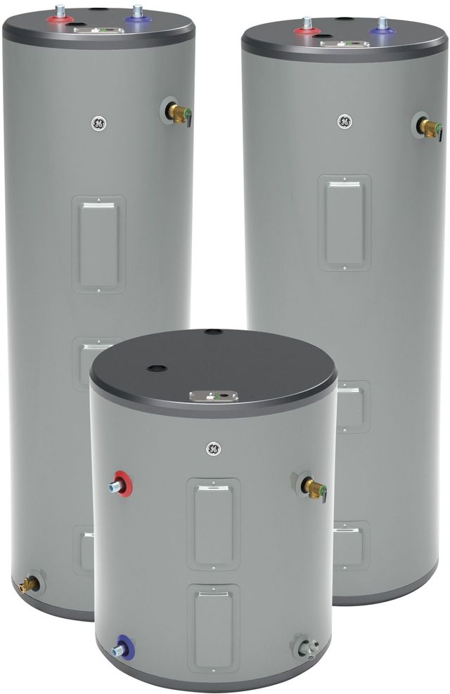 GE® 30 Gallon Gray Electric Water Heater-1