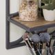 Powell® Wesson Antique Nickel/Natural Wall Shelves-5