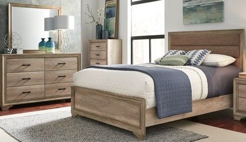 Liberty Furniture Sun Valley 3-Piece Sandstone Upholstered Twin Bedroom Set