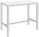 Coaster® Natividad 5-Piece White High Gloss/Chrome Bar Set-1