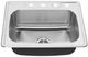American Standard Colony® Stainless Steel 4-Hole Top Mount Single-Bowl Kitchen Sink-0
