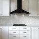 XO Fabriano Collection 30" Black Wall Mounted Range Hood -1