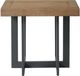Intercon Eden Rustic Dune End Table with Black Base-1
