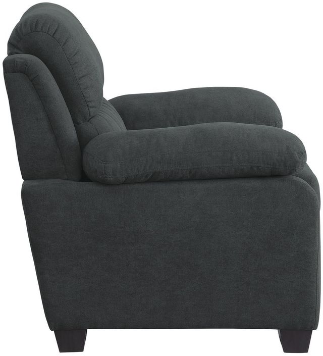 Mazin Furniture Holleman Dark Gray Upholstered Accent Chair-2