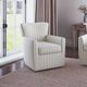 Jofran Inc. Blakely Beige Swivel Accent Chair-1