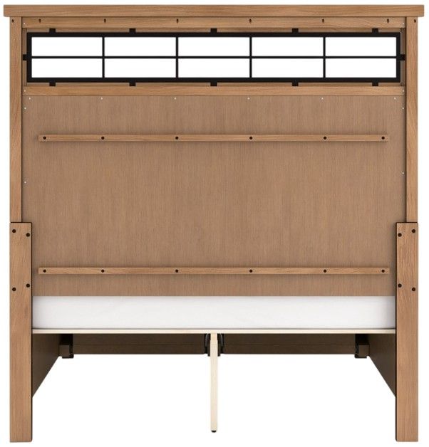 Signature Design by Ashley® Taffenbrook Medium Brown Queen Storage Panel Bed-4