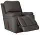 La-Z-Boy® Greyson Blue Grey Leather Manual Rocking Recliner-4