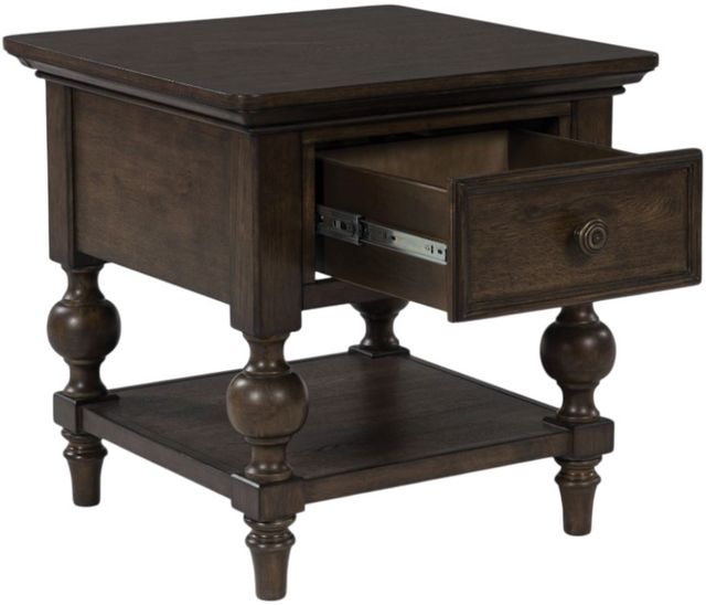 Signature Design by Ashley® Veramond Dark Brown End Table-3
