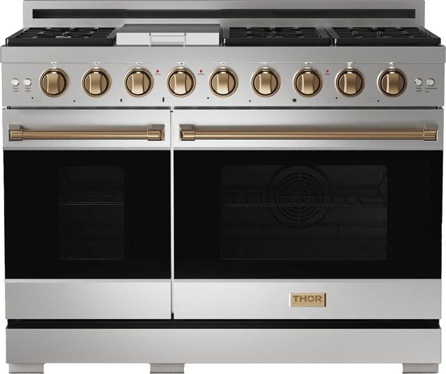 Thor Kitchen® Gordon Ramsay Series 48" Stainless Steel Pro Style Gas Range-0
