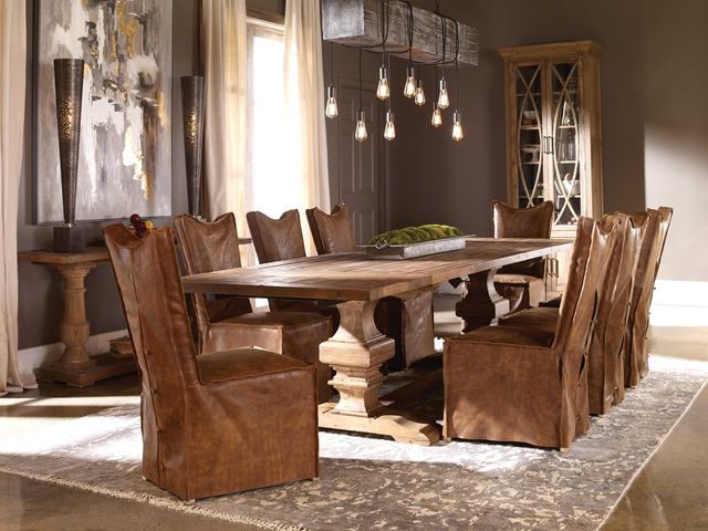 Uttermost® Delroy Cognac Dining Side Chair-1