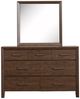 Magnussen Home® Llewellyn Columbian Walnut Dresser and Mirror-1