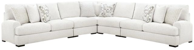 Signature Design by Ashley® Misty-Lakes 5-Piece Chalk Curved Sectional-0