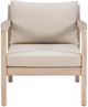 Linon Svana 2-Piece Beige/Natural Fabric/Wood Outdoor Side Chair Set-3